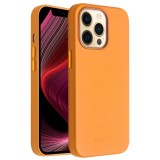 Coque iPhone 13 Pro Max - Qialino cuir véritable (compatible MagSafe) - Orange