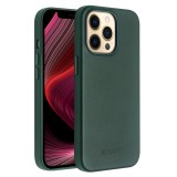 iPhone 13 Pro Max Case Hülle - Qialino Echtleder (MagSafe kompatibel) grün