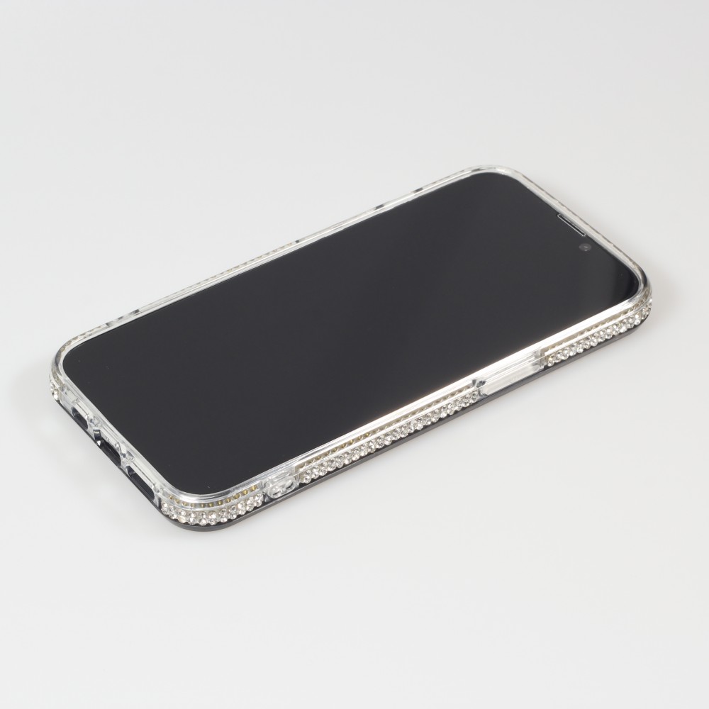 Coque iPhone 13 Pro Max - Shiny Lines  - Or