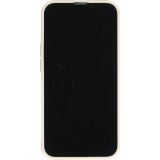 iPhone 13 Pro Case Hülle - Silikon Mat Herz gold - Beige