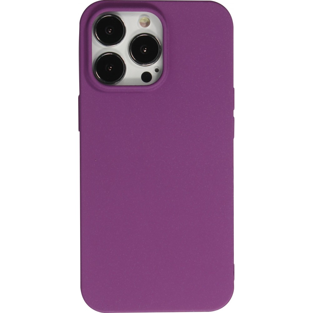 Coque iPhone 13 Pro - Silicone Mat Rude - Violet