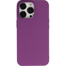 Coque iPhone 13 Pro - Silicone Mat Rude - Violet