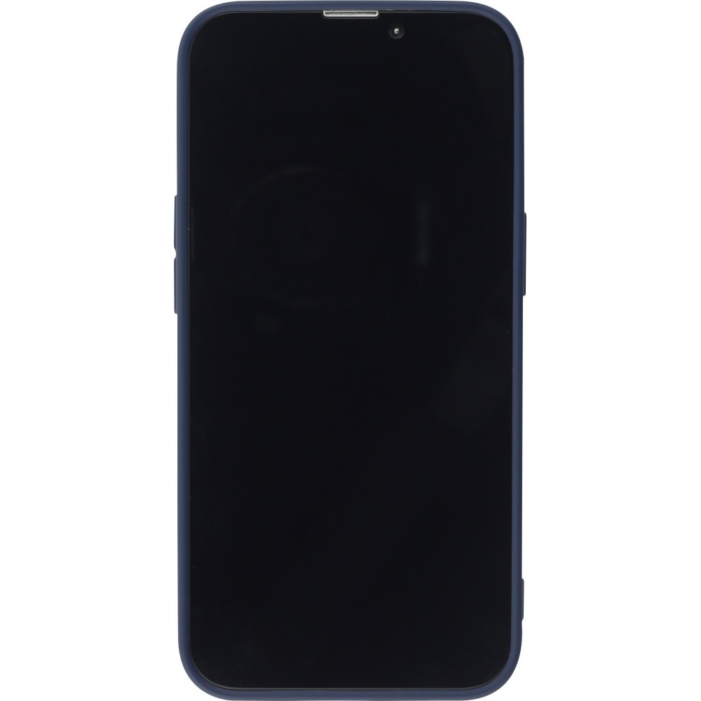 Coque iPhone 15 Pro - Silicone Mat - Bleu foncé