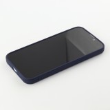 Coque iPhone 15 Pro - Silicone Mat - Bleu foncé