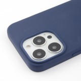 iPhone 13 Pro Case Hülle - Silikon Mat dunkelblau