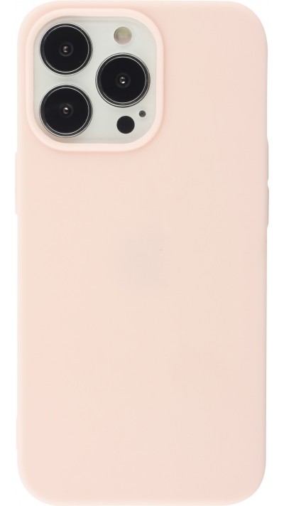 Coque iPhone 15 Pro - Silicone Mat - Rose clair