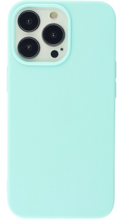 Coque iPhone 13 Pro Max - Silicone Mat - Turquoise