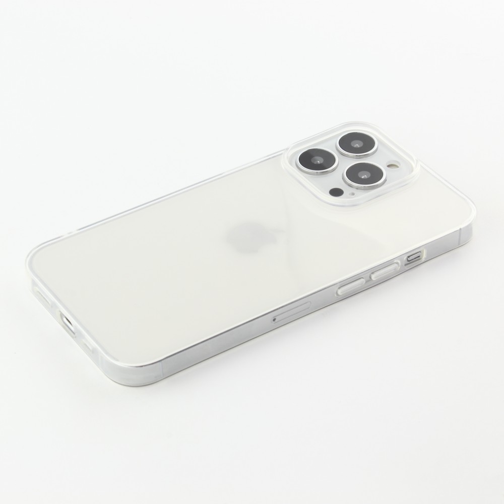 iPhone 15 Pro Case Hülle - Ultra-thin Gummi Transparent 0.8 mm Gel-Silikon Superdünn und flexibel