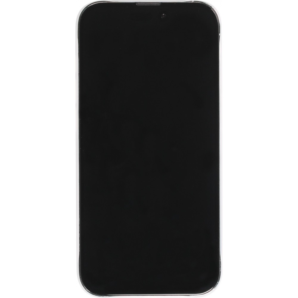 Coque iPhone 14 Pro - plastique ultra fin semi-transparent mat - Blanc
