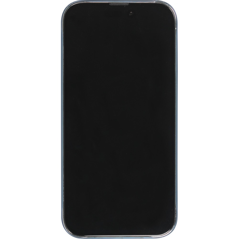 iPhone 15 Pro Case Hülle - Plastik ultra dünn semi-transparent matt - Blau