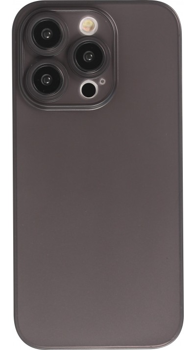 Coque iPhone 13 Pro Max - plastique ultra fin semi-transparent mat - Noir