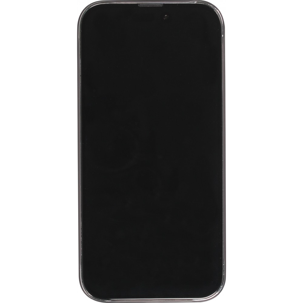 Coque iPhone 14 Pro - plastique ultra fin semi-transparent mat - Noir