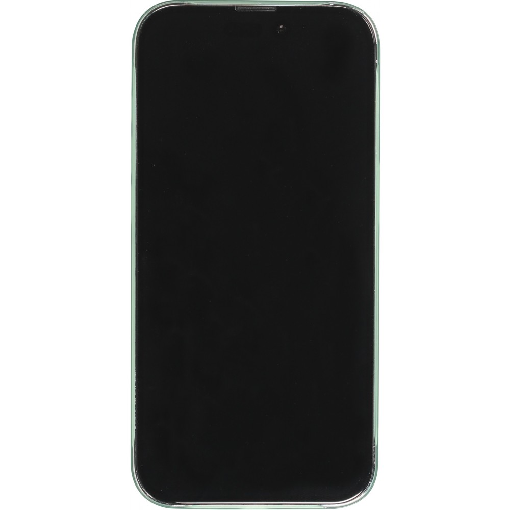 Coque iPhone 14 Pro - plastique ultra fin semi-transparent mat - Vert