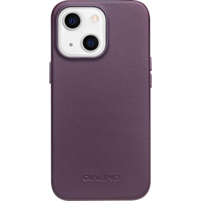iPhone 13 Case Hülle - Qialino Echtleder (MagSafe kompatibel) - Violett