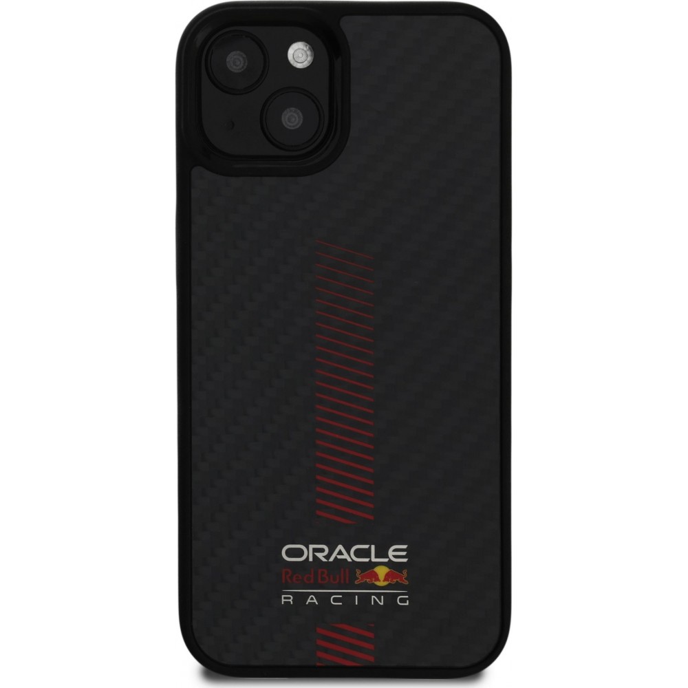 Coque iPhone 13 - Red Bull Racing Carbon Powerbar MagSafe - Noir