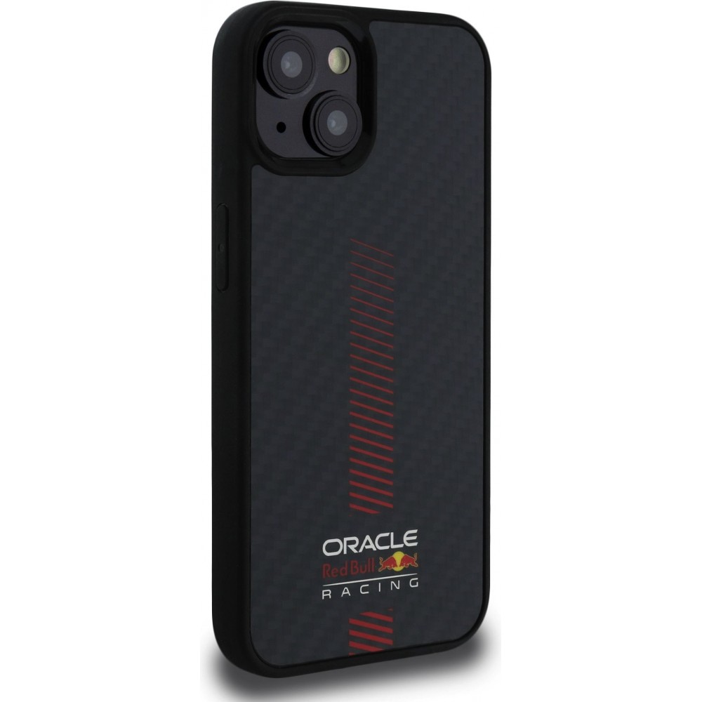 Coque iPhone 13 - Red Bull Racing Carbon Powerbar MagSafe - Noir