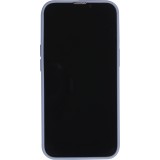 iPhone 16e Case Hülle - Silikon Mat Herz gold - Blau
