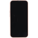 iPhone 15 Plus Case Hülle - Silikon Mat Herz gold - Rosa