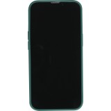 Coque iPhone 16e - Silicone Mat Coeur doré - Vert foncé