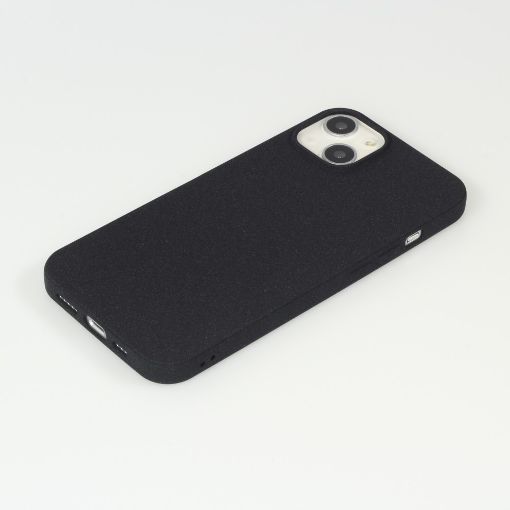 Coque iPhone 13 mini - Silicone Mat Rude - Noir