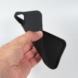 Hülle iPhone 13 mini - Silikon Mat Rau - Schwarz