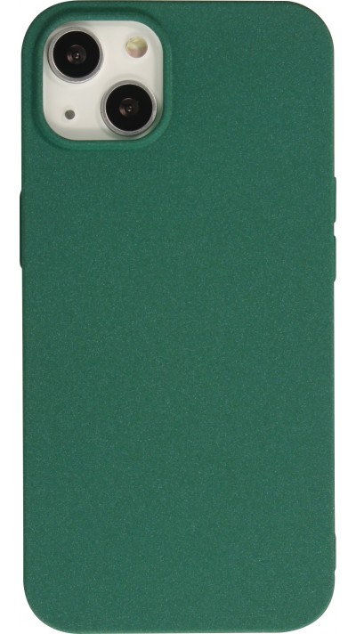 Coque iPhone 15 Plus - Silicone Mat - Vert foncé
