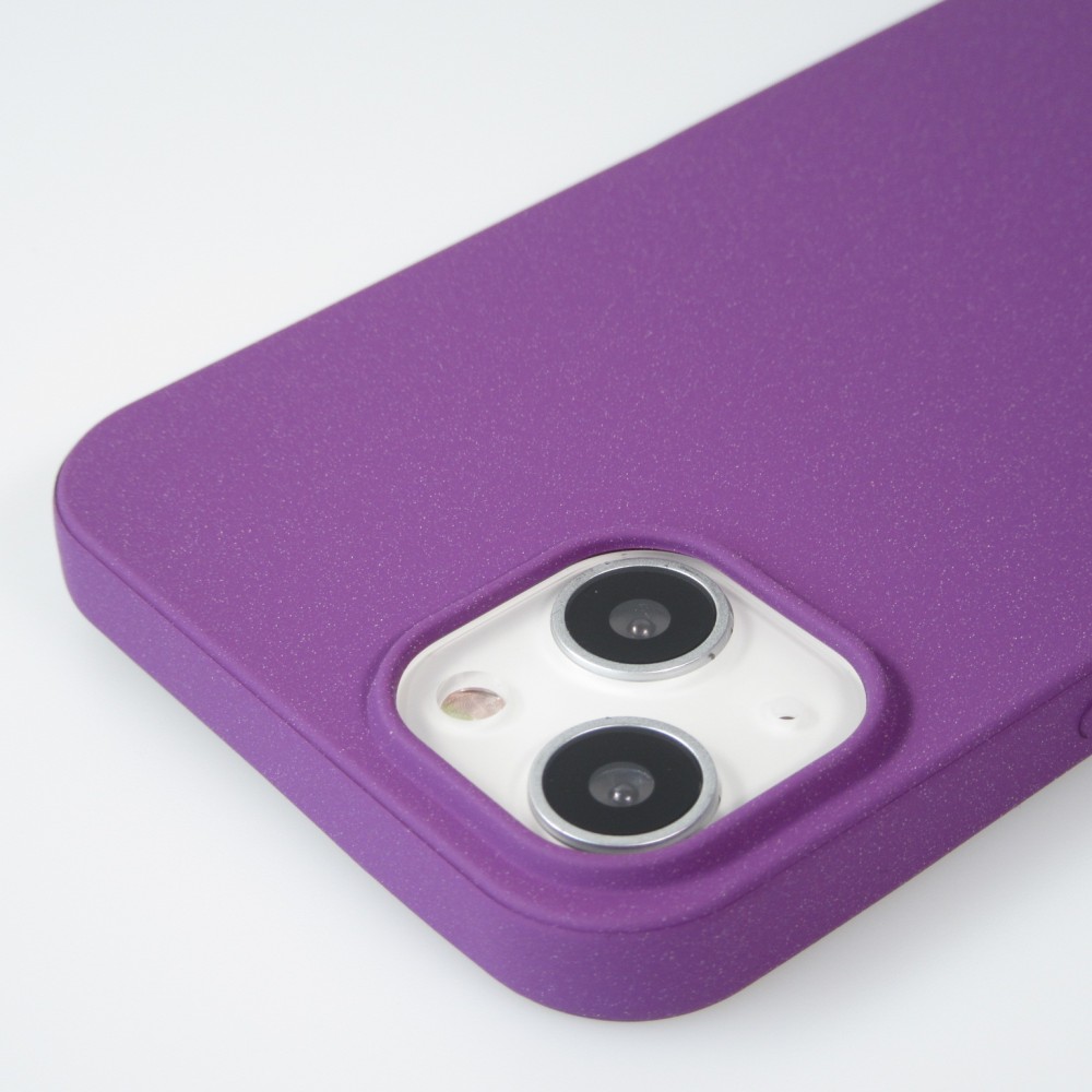 Hülle iPhone 13 mini - Silikon Mat Rau - Violett
