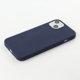 Coque iPhone 13 - Silicone Mat - Bleu foncé