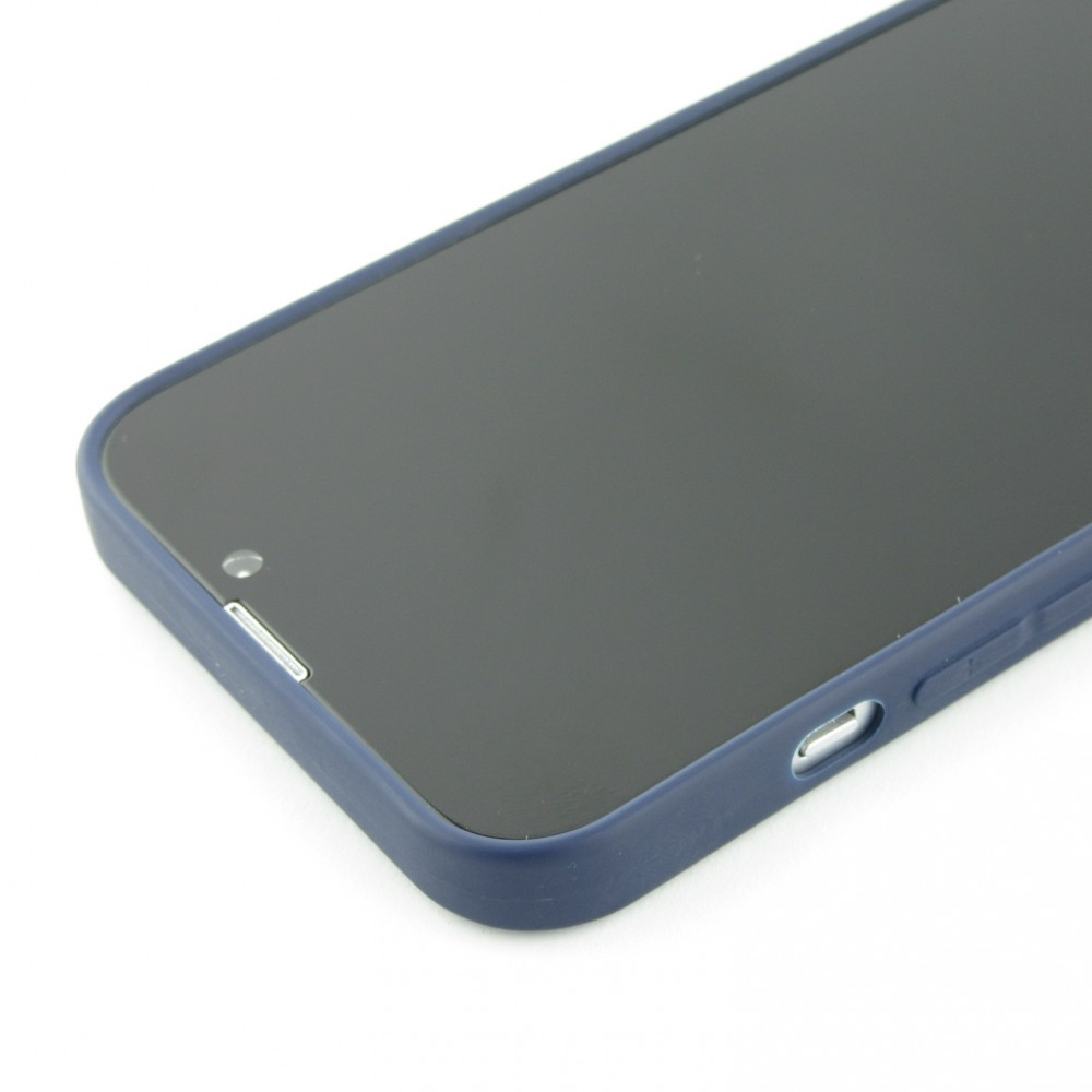 Coque iPhone 13 - Silicone Mat - Bleu foncé