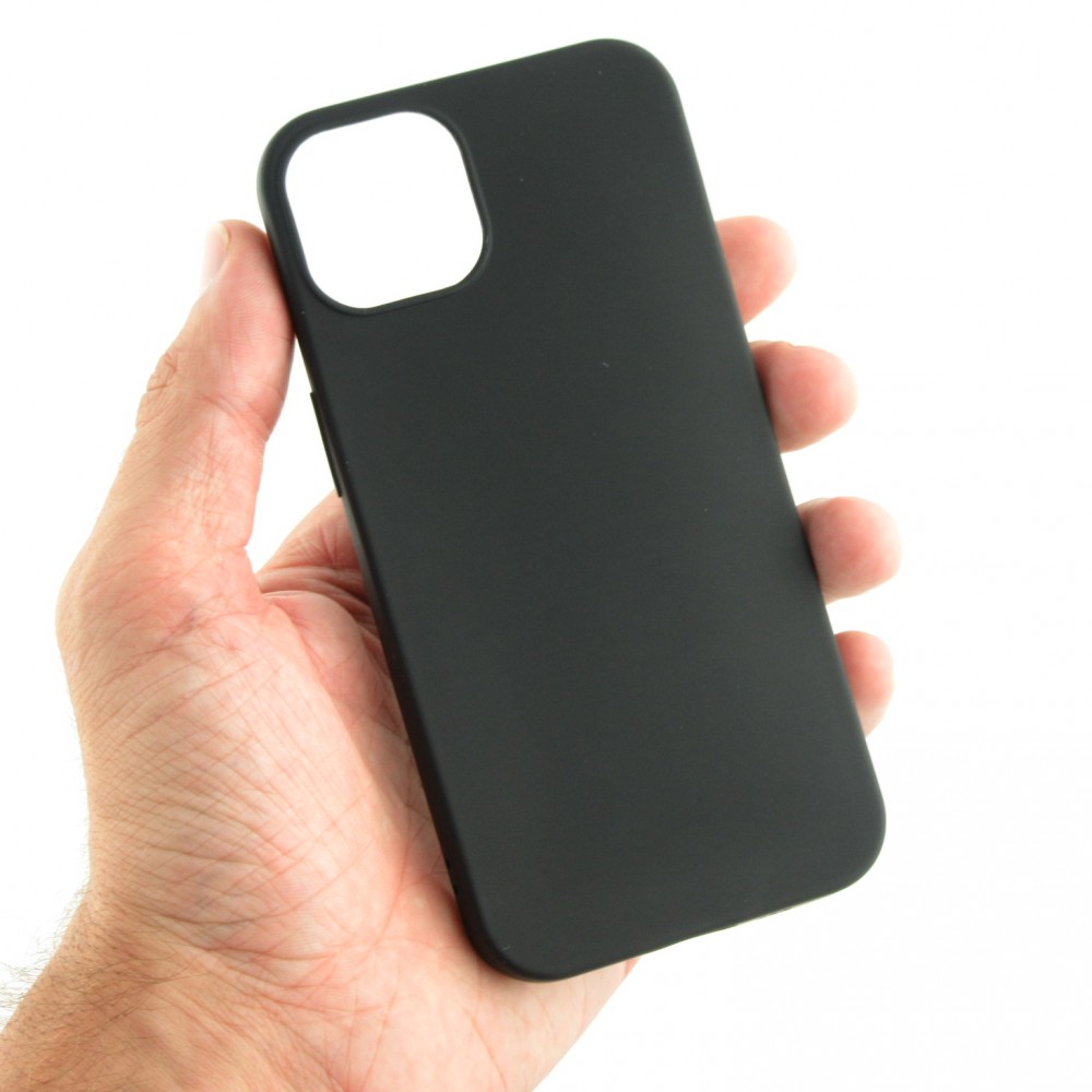 Coque iPhone 13 mini - Silicone Mat - Noir