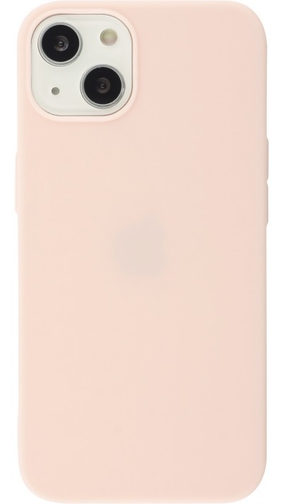 Coque iPhone 15 Plus - Silicone Mat - Rose clair