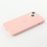 Coque iPhone 15 Plus - Silicone Mat - Rose clair
