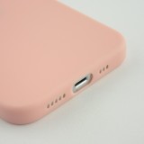 Coque iPhone 15 Plus - Silicone Mat - Rose clair