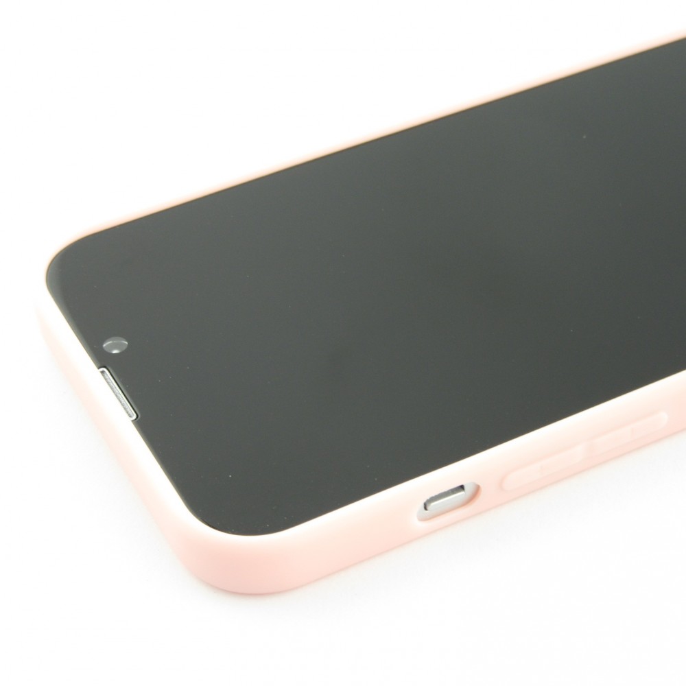 Coque iPhone 15 Plus - Silicone Mat - Rose clair