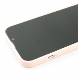 Coque iPhone 15 Plus - Silicone Mat - Rose clair