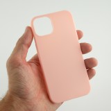 Coque iPhone 15 Plus - Silicone Mat - Rose clair