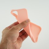 Coque iPhone 15 Plus - Silicone Mat - Rose clair