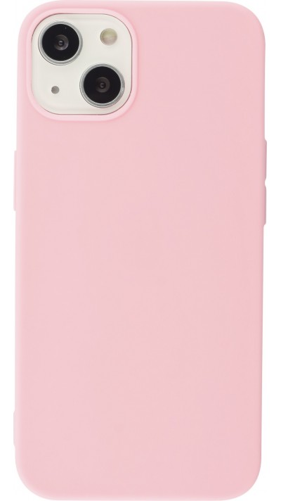 Coque iPhone 15 Plus - Silicone Mat - Rose foncé