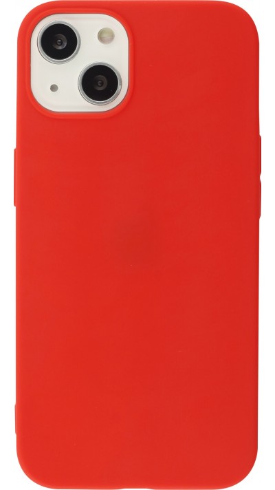 Coque iPhone 13 - Silicone Mat - Rouge