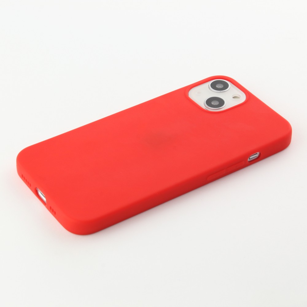 Coque iPhone 15 Plus - Silicone Mat - Rouge