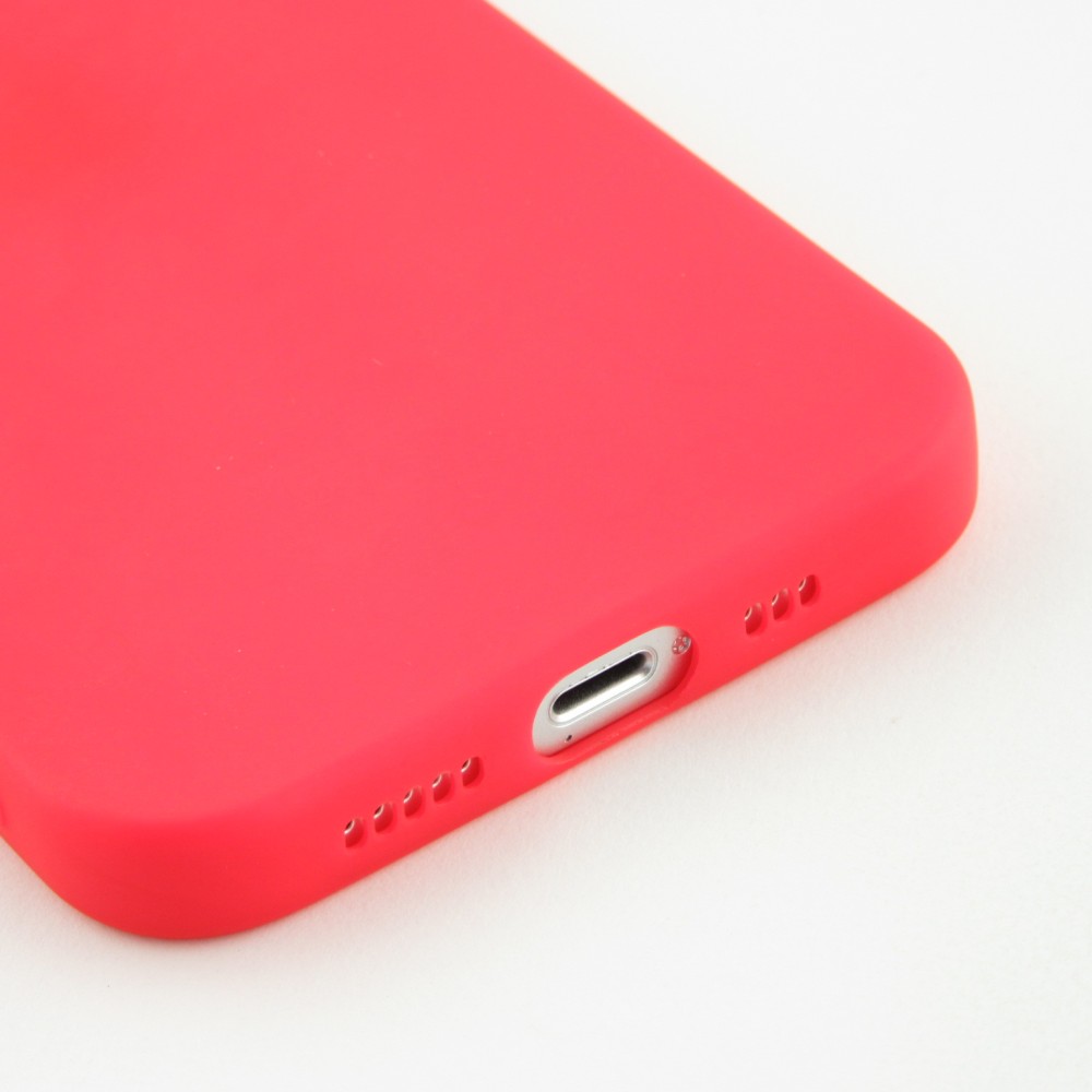 Coque iPhone 15 Plus - Silicone Mat - Rouge