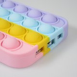 iPhone 13 Case Hülle - Silikon Luftblasen Anti-Stress Regenbogen
