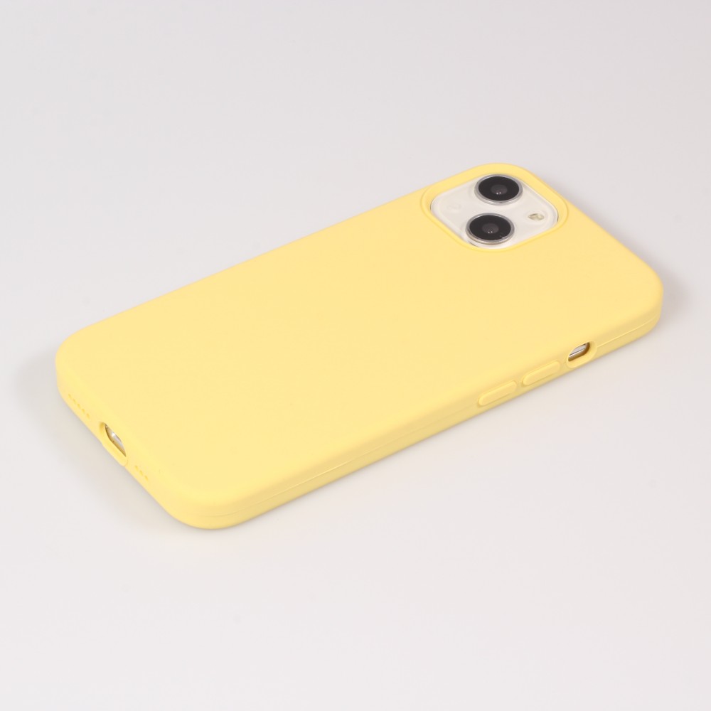 iPhone 15 Plus Case Hülle - Soft Touch - Gelb