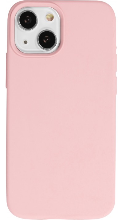 Coque iPhone 13 mini - Soft Touch - Rose clair