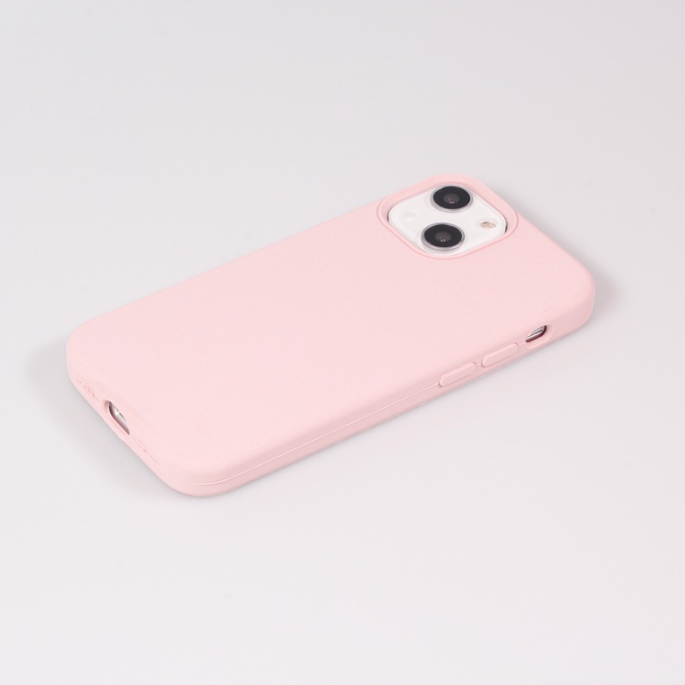 Coque iPhone 13 mini - Soft Touch - Rose clair