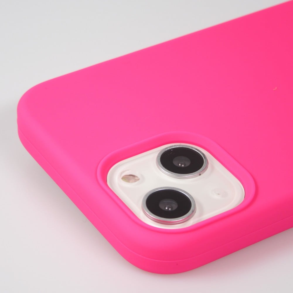 Coque iPhone 13 mini - Soft Touch - Rose foncé