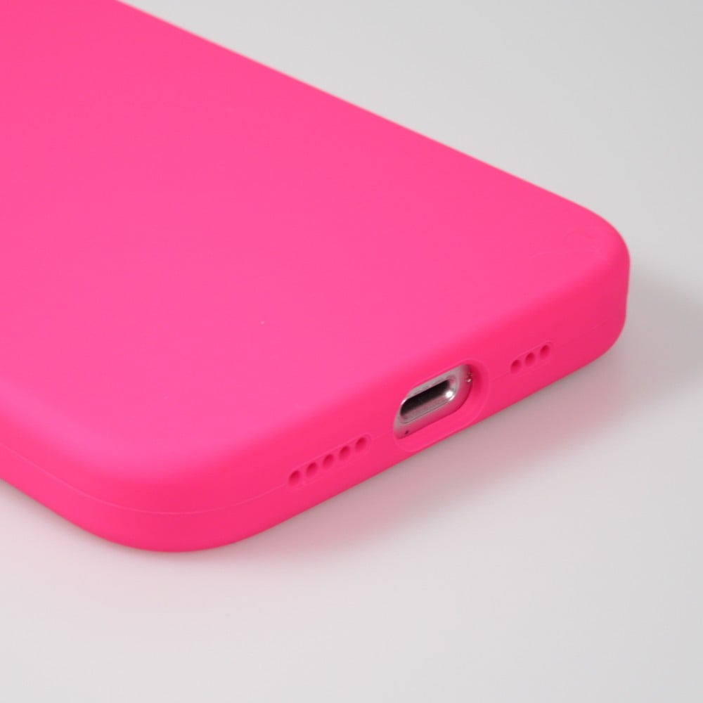 Coque iPhone 13 mini - Soft Touch - Rose foncé