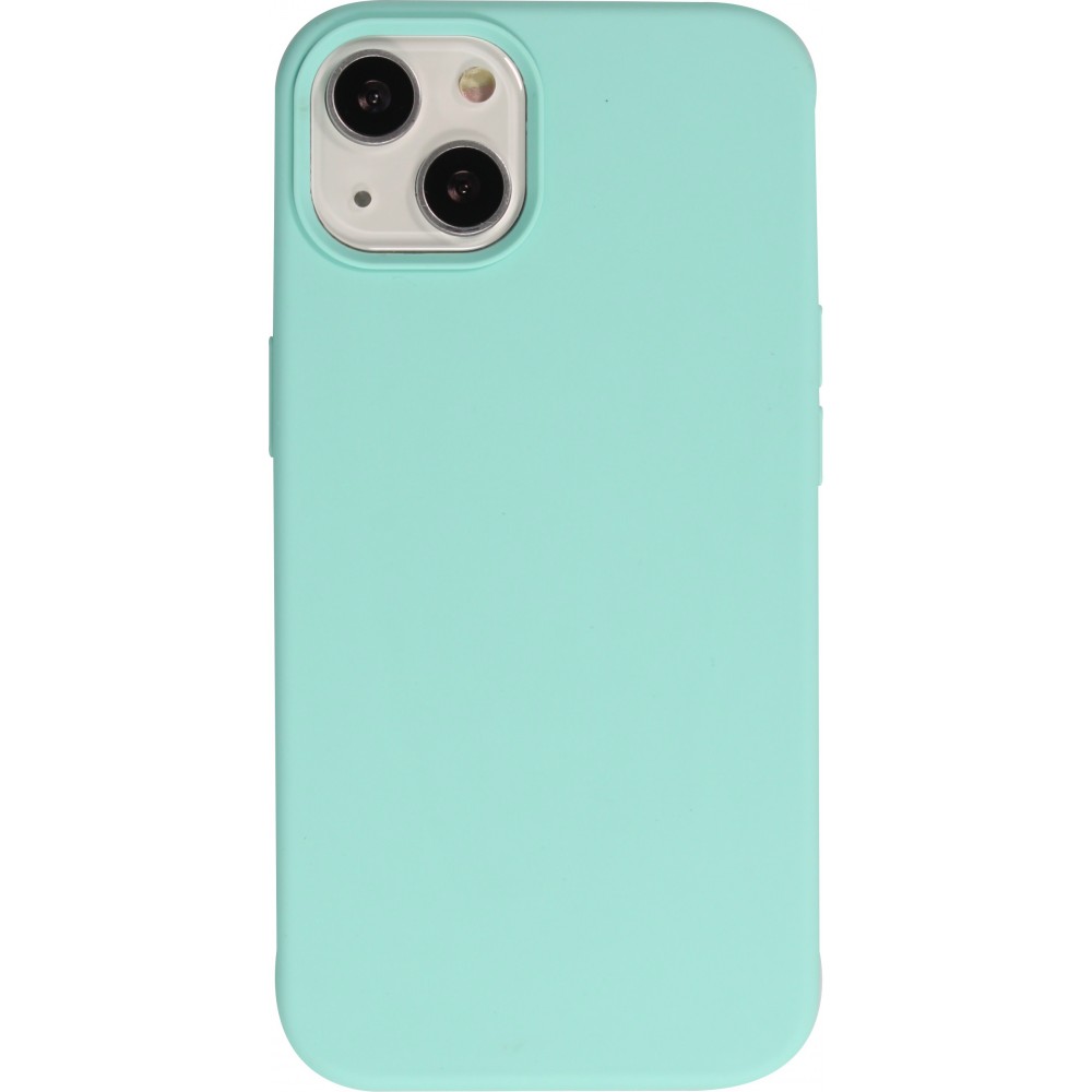 Coque iPhone 13 mini - Soft Touch - Turquoise