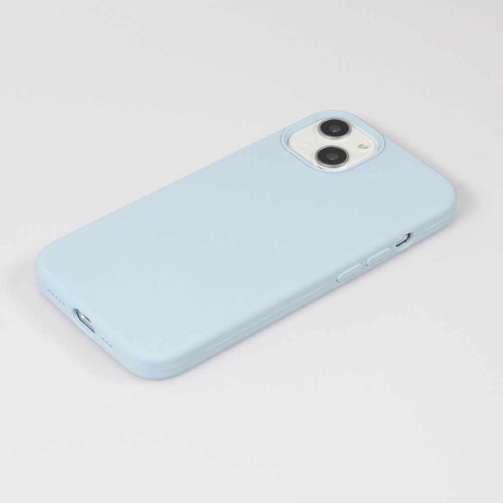 Coque iPhone 13 - Soft Touch - Bleu clair