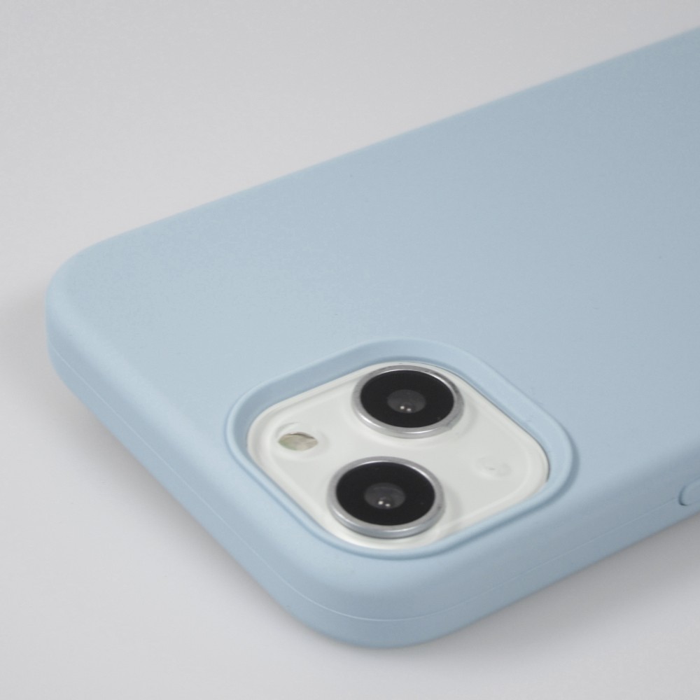 Coque iPhone 15 - Soft Touch - Bleu clair